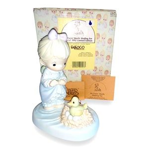 Precious Moments Figurine  An Event Worth Wading For Girl With Duck